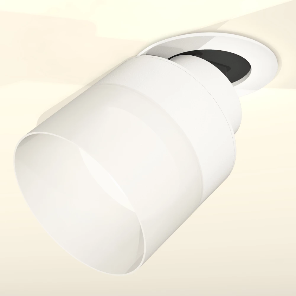 Комплект встраиваемого поворотного светильника с акрилом XM8101521 SWH/FR белый песок/белый матовый GX53 (A2241, A2105, C8101, N8402) - Viokon.com