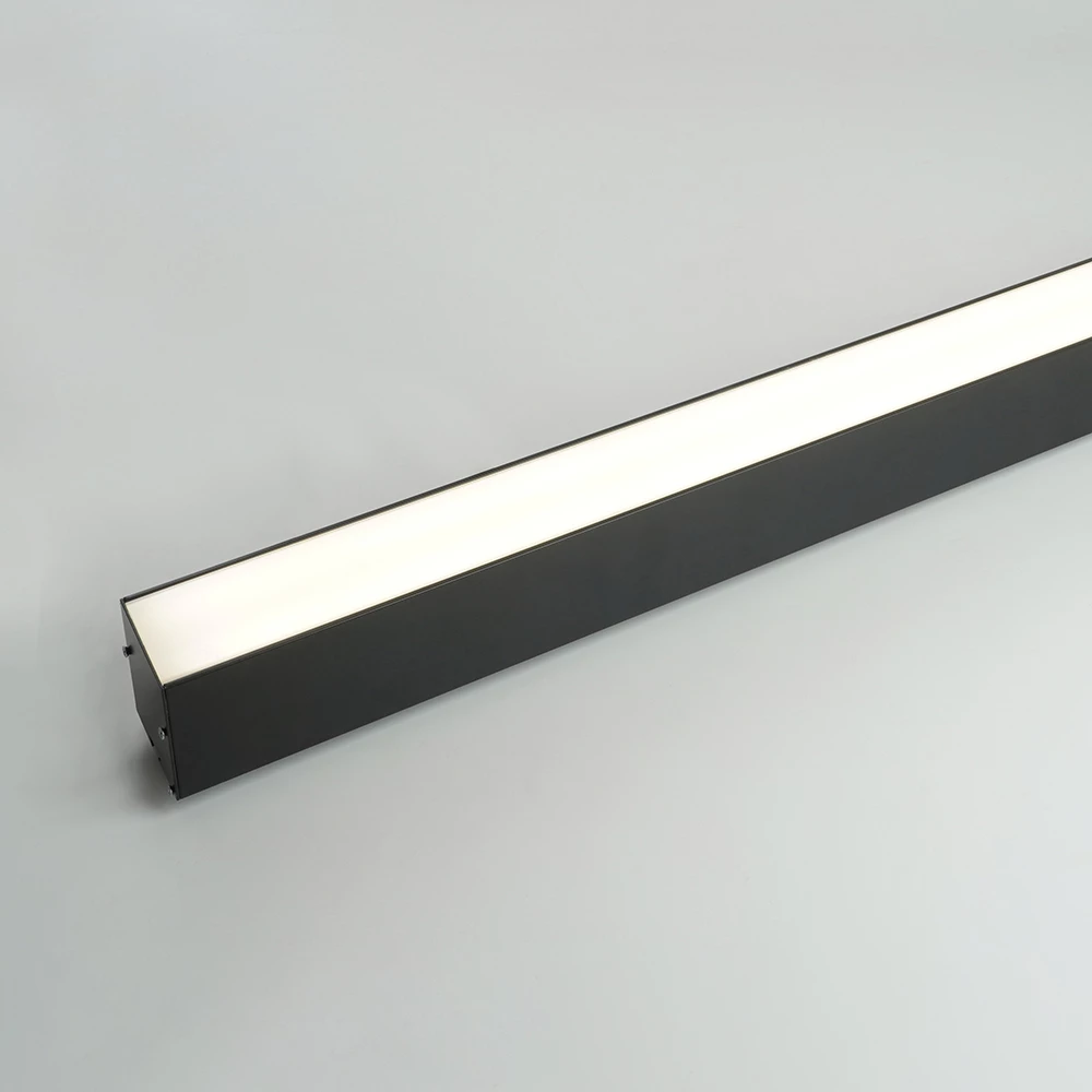 Линейный светильник серии TR Линия 40Вт, 4000К, опал, черный корпус (51228) - Viokon.com