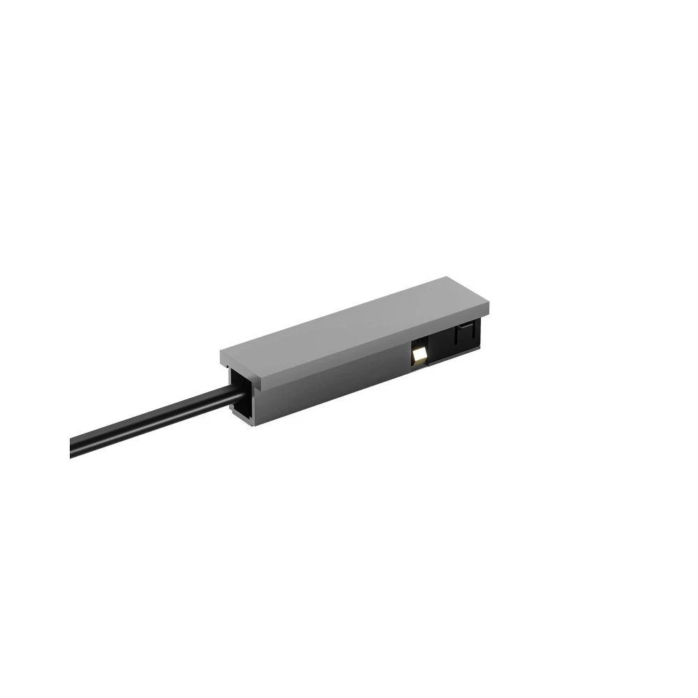 TR5721-DN Подвод питания универсальный серединаторец для трека SHINE BASE 48V DC IP20 темный никель алюминий - Viokon.com