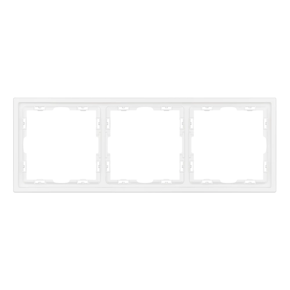 Рамка пластиковая FRM-NOBE-SFPL-3-WH (Arlight, Белый кварц) 054219 - Viokon.com