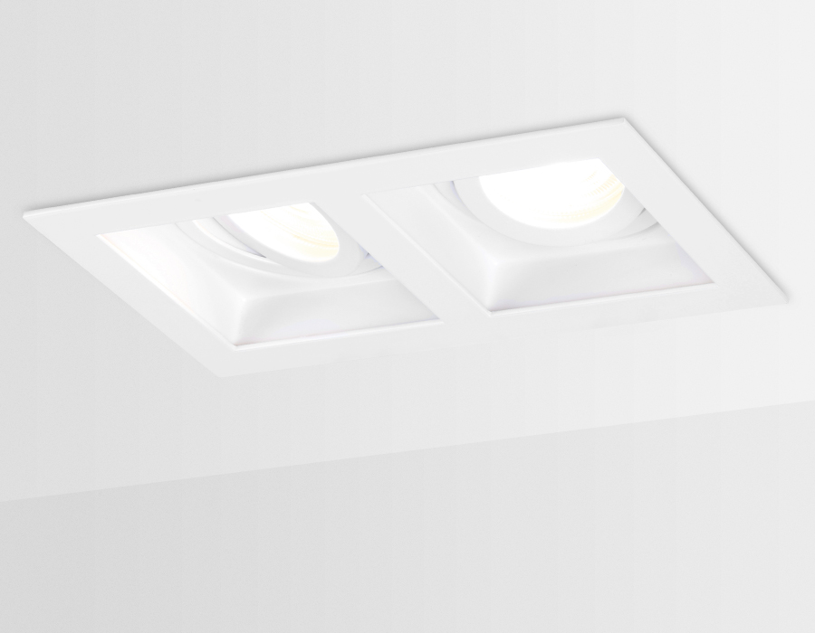 Точечный поворотный светильник MR16 TN185/2 WH белый GU5.3 185*100*40 - Viokon.com