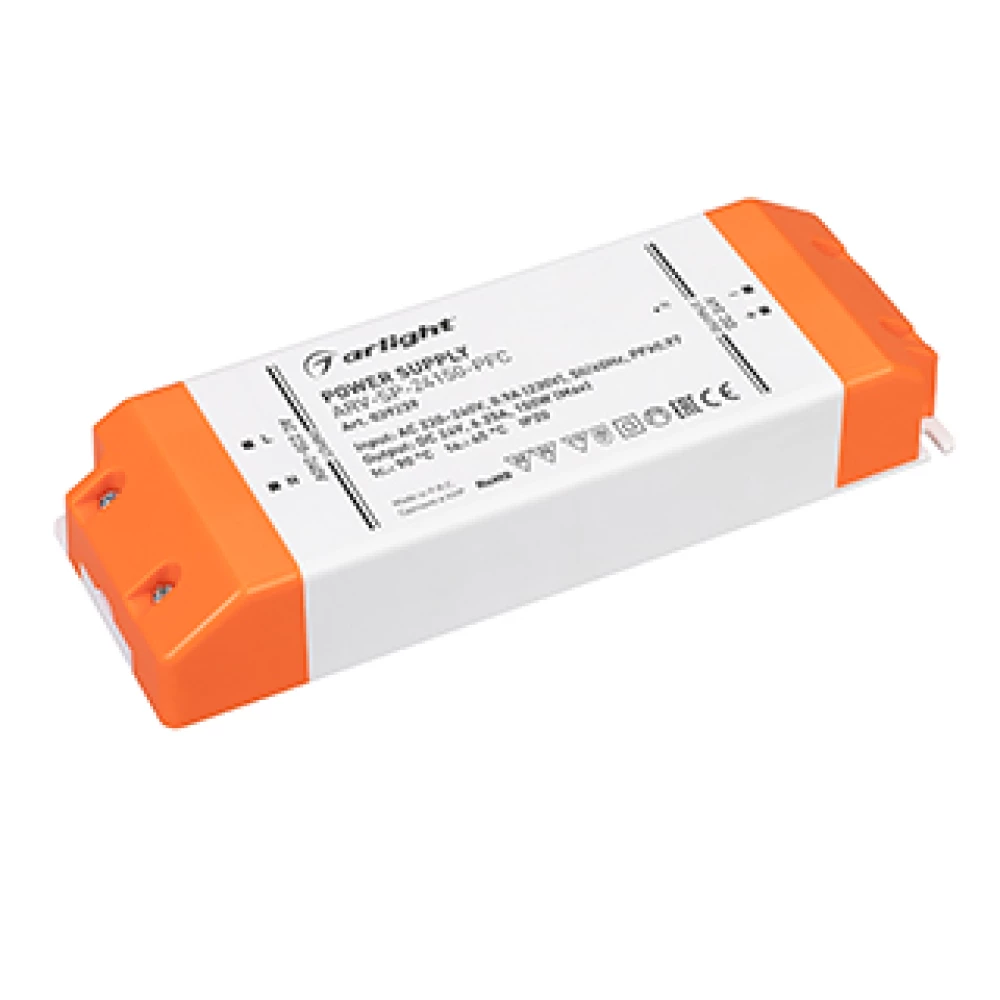 Блок питания ARV-SP-24150-PFC (24V, 6.25A, 150W) (Arlight, IP20 Пластик, 5 лет) 039239 - Viokon.com