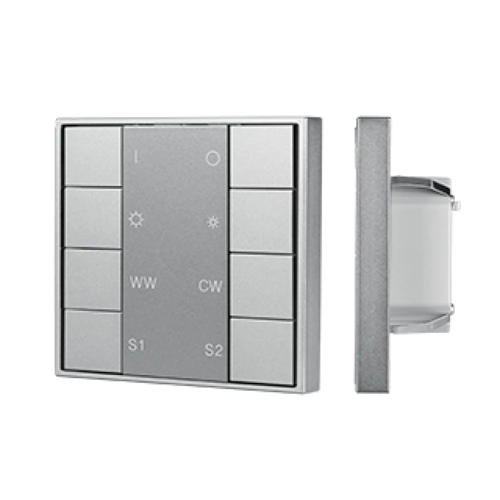INTELLIGENT ARLIGHT Кнопочная панель DALI-201-23-1G-2SC-MIX-DT8-IN Silver (BUS, Frame) (IARL, IP20 Металл, 3 года) 048217 - Viokon.com