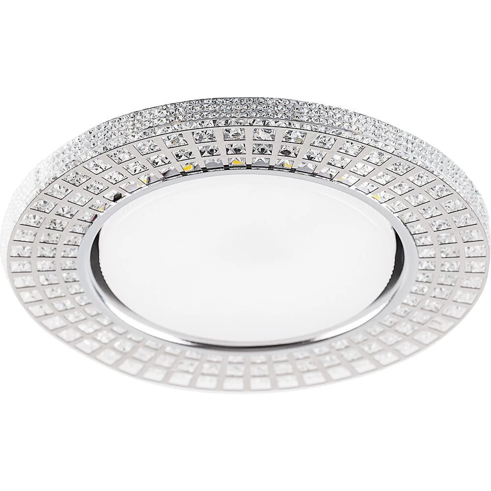 Светильник встраиваемый с белой LED подсветкой Feron CD4028 потолочный GX53 без лампы прозрачный (32651) - Viokon.com