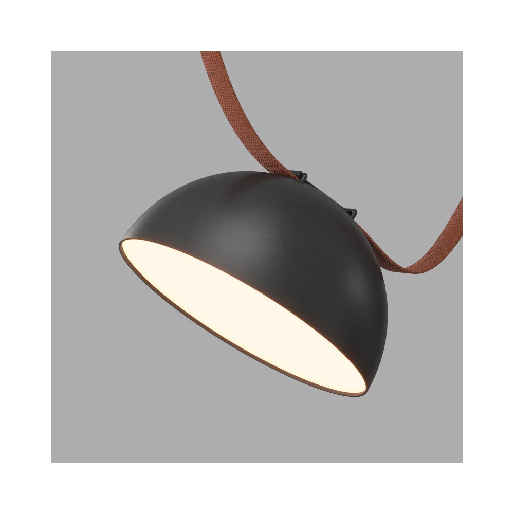 DK5561-BK Cветильник для трека-ремня Belty серия Flow со светодиодом D220H117мм 48V DC 24W RA90 120 3000K IP20 черный алюминий - Viokon.com
