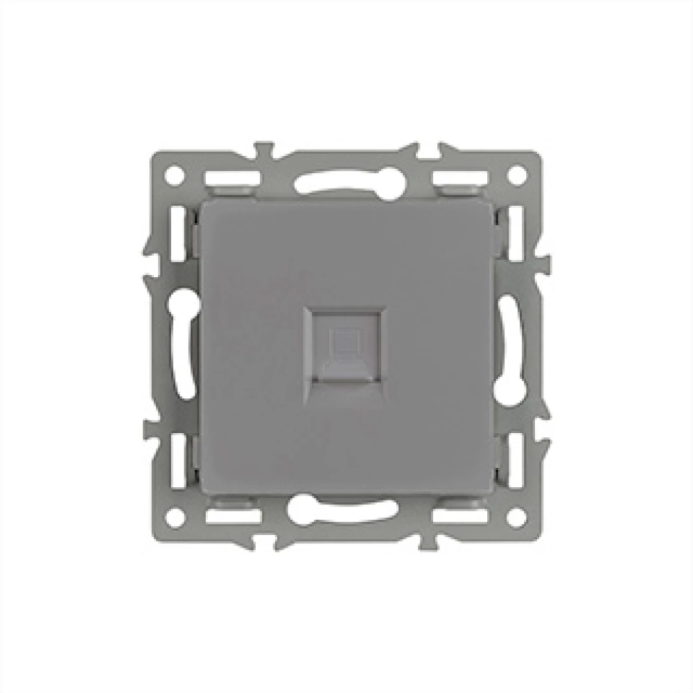 Механизм компьютерной розетки SCT-MPC1-PL-GR (RJ-45, CAT6) (Arlight, -) 045335 - Viokon.com
