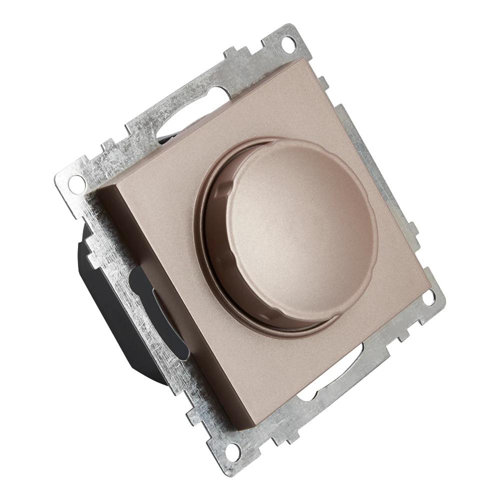 Выключатель диммирующий TRIAC(механизм), STEKKER GLS10-7106-02, 250V, 500W, серия Катрин, шампань (39601) - Viokon.com