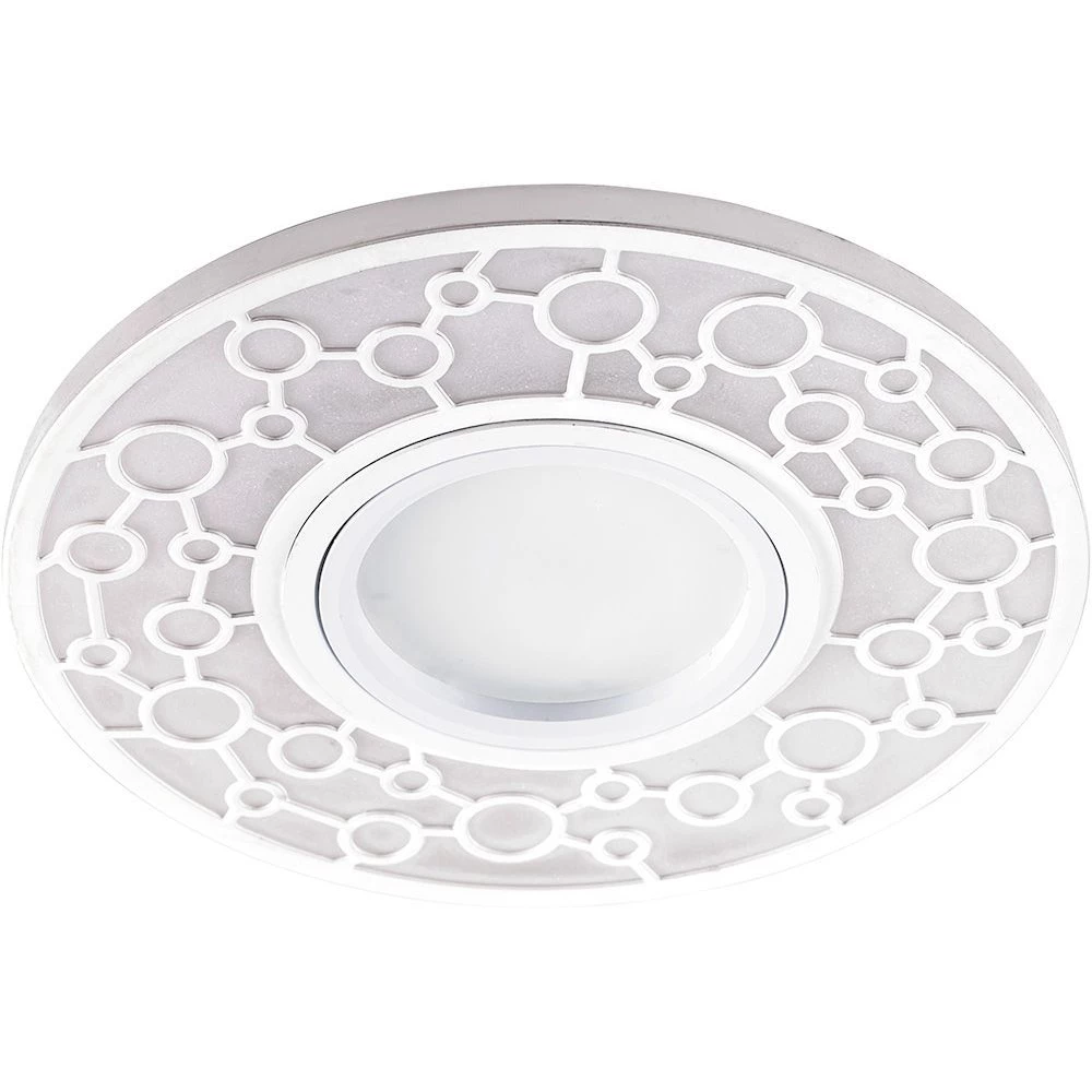 Светильник встраиваемый с LED подсветкой Feron CD990 потолочный MR16 G5.3 белый (32669) - Viokon.com