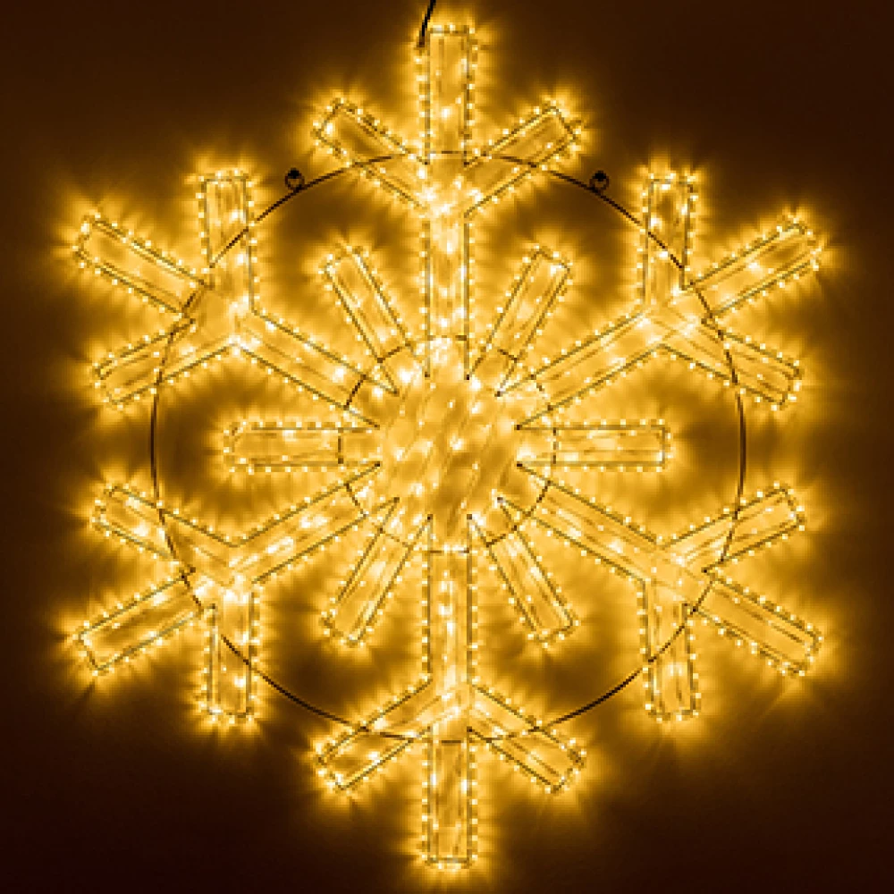 Фигура светодиодная ARD-SNOWFLAKE-M11-1250x1200-604LED Warm (230V, 36.5W) (Ardecoled, IP65, 1 год) 034261 - Viokon.com