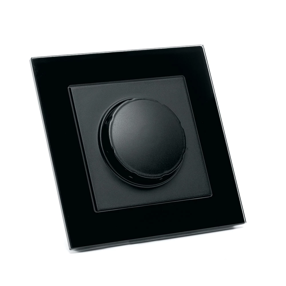 Выключатель диммирующий, STEKKER, GLS10-7006-05, 250В, 500W, серия Катрин, черный (39508) - Viokon.com
