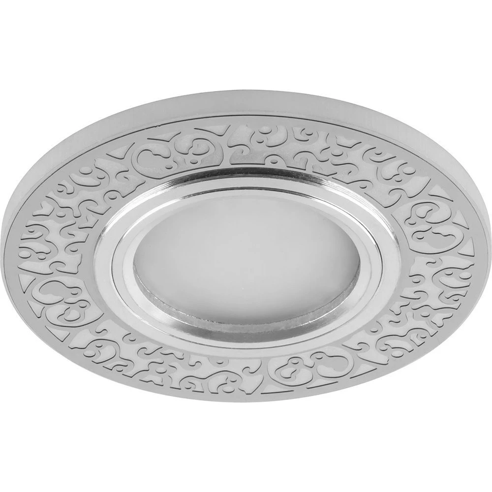 Светильник встраиваемый с белой LED подсветкой Feron CD951 потолочный MR16 G5.3 белый матовый (29713) - Viokon.com