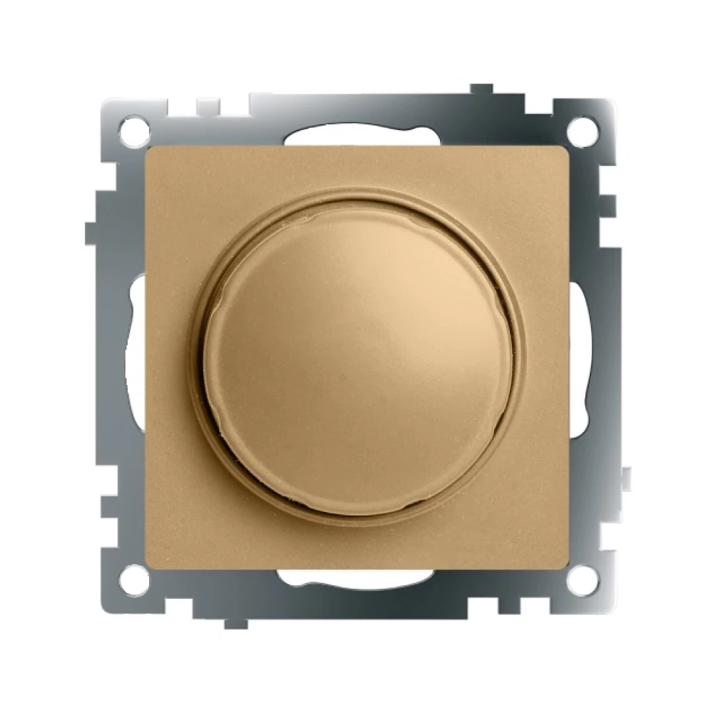 Выключатель диммирующий TRIAC (механизм), STEKKER, 250В, 500W, серия Катрин, золото, GLS10-7106-08 (49218) - Viokon.com