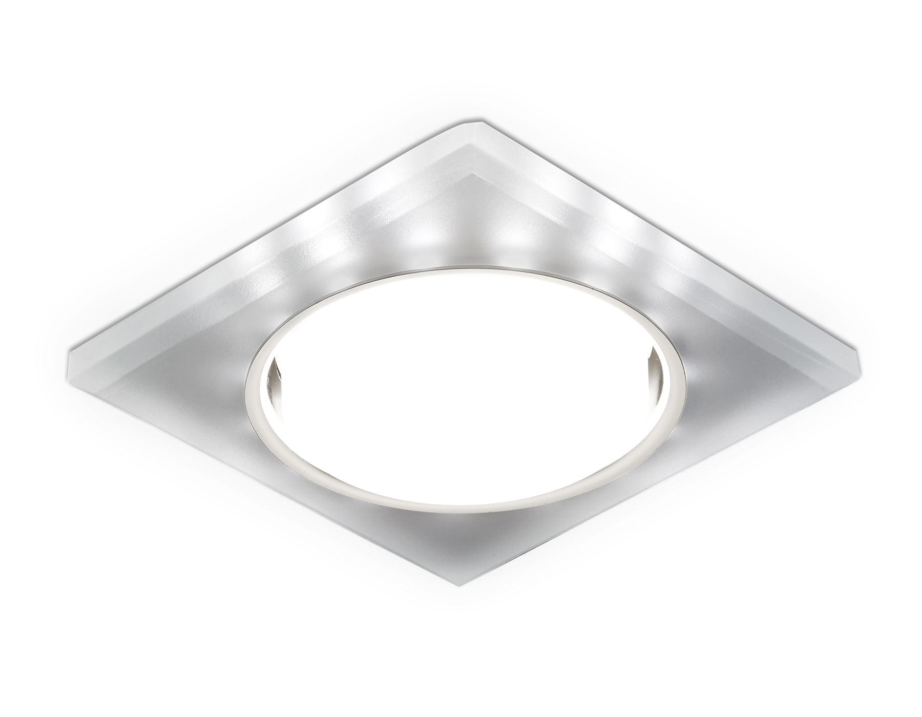 Встраиваемый точечный светильник GX53 с LED подсветкой G215 CH/WH хром/матовый GX53+3W(LED WHITE) - Viokon.com