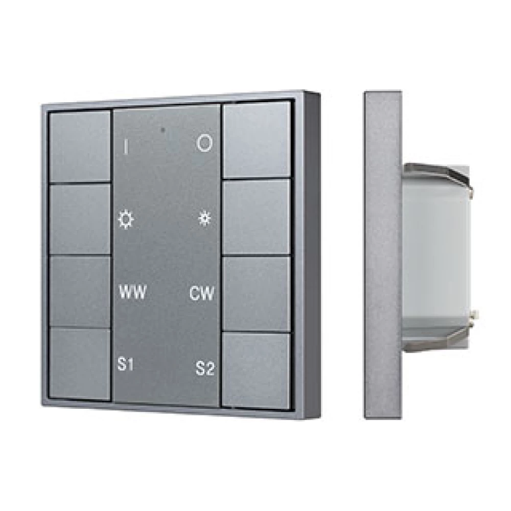 INTELLIGENT ARLIGHT Кнопочная панель DALI-201-23-1G-2SC-MIX-DT8-IN Silver (BUS, Frame) (IARL, IP20 Металл, 3 года) 048217 - Viokon.com