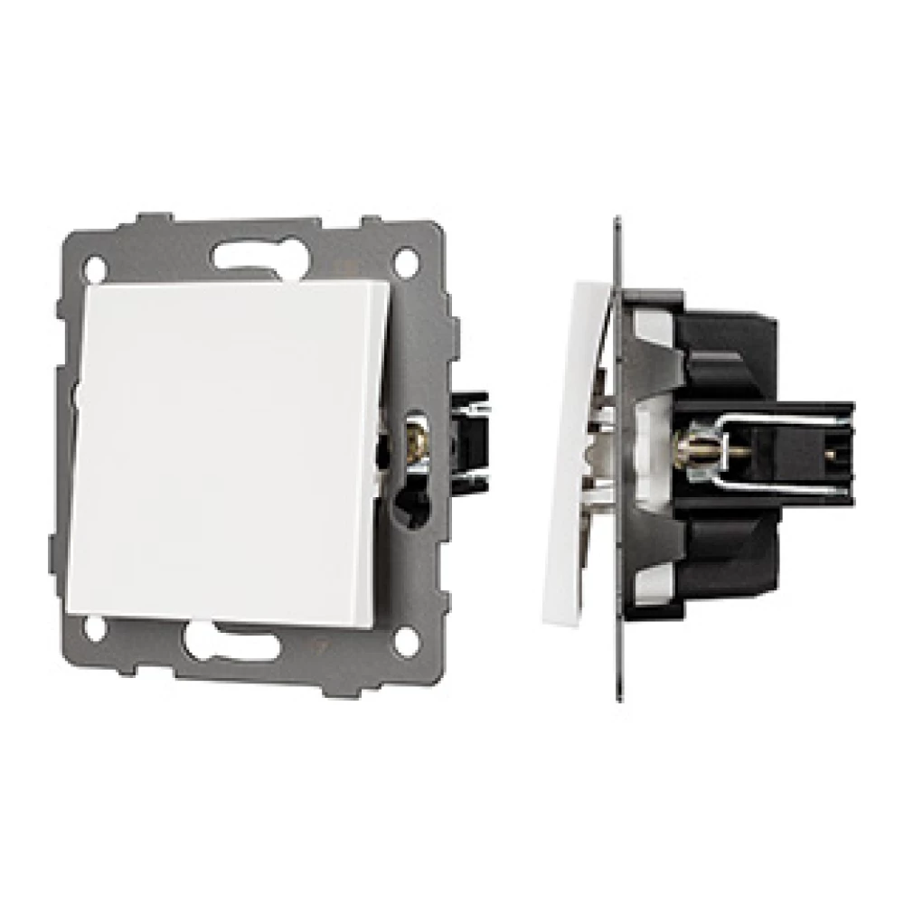 Механизм выключателя одноклавишный непроходной SWT-MK01-PL-WH-V (250V, 10A) (Arlight, -) 049867 - Viokon.com