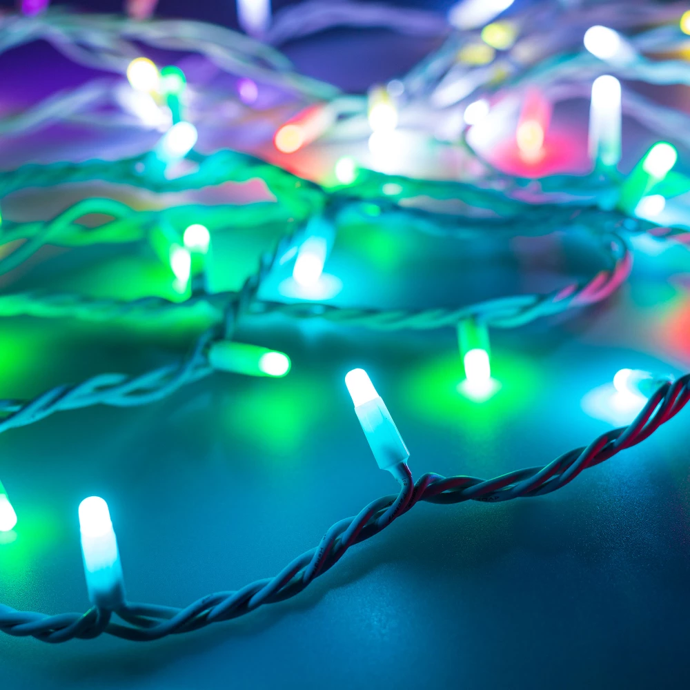 Светодиодная гирлянда ARD-STRING-PRO-10000-WHITE-100LED-MILK-LIVE RGB-DMX (24V, 10W) (Ardecoled, IP65, 2 года) 031756 - Viokon.com