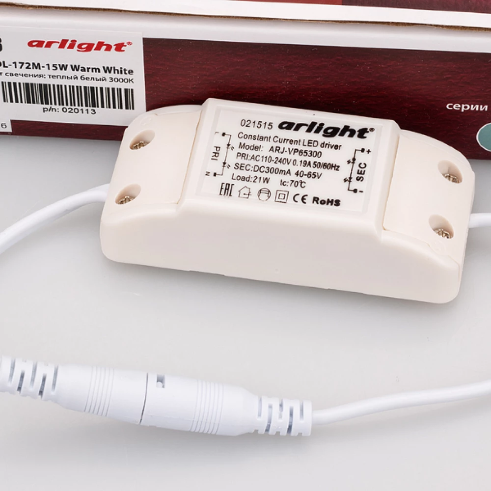 Светильник DL-172M-15W Warm White (Arlight, IP40 Металл, 3 года) 020113 - Viokon.com
