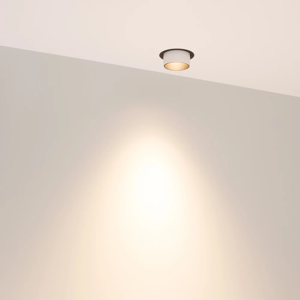 Светильник SP-NUANCE-TRIMLESS-PULL-R35-7W Warm3000 (WH, 36 deg, 230V) (Arlight, IP40 Металл, 5 лет) 049909 - Viokon.com