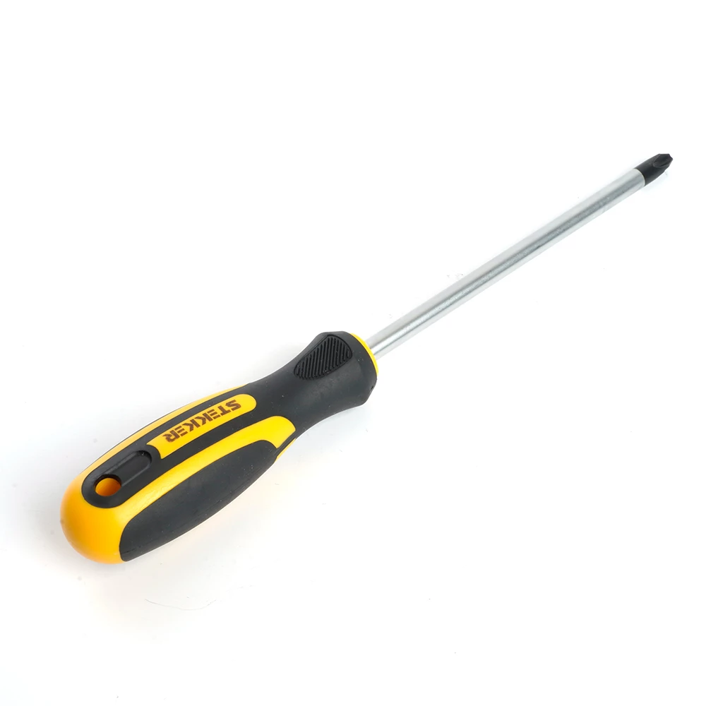 Отвертка крестовая STEKKER Ph 3 х 150 мм, Cr-V, SDM-PH3-150 (39771) - Viokon.com