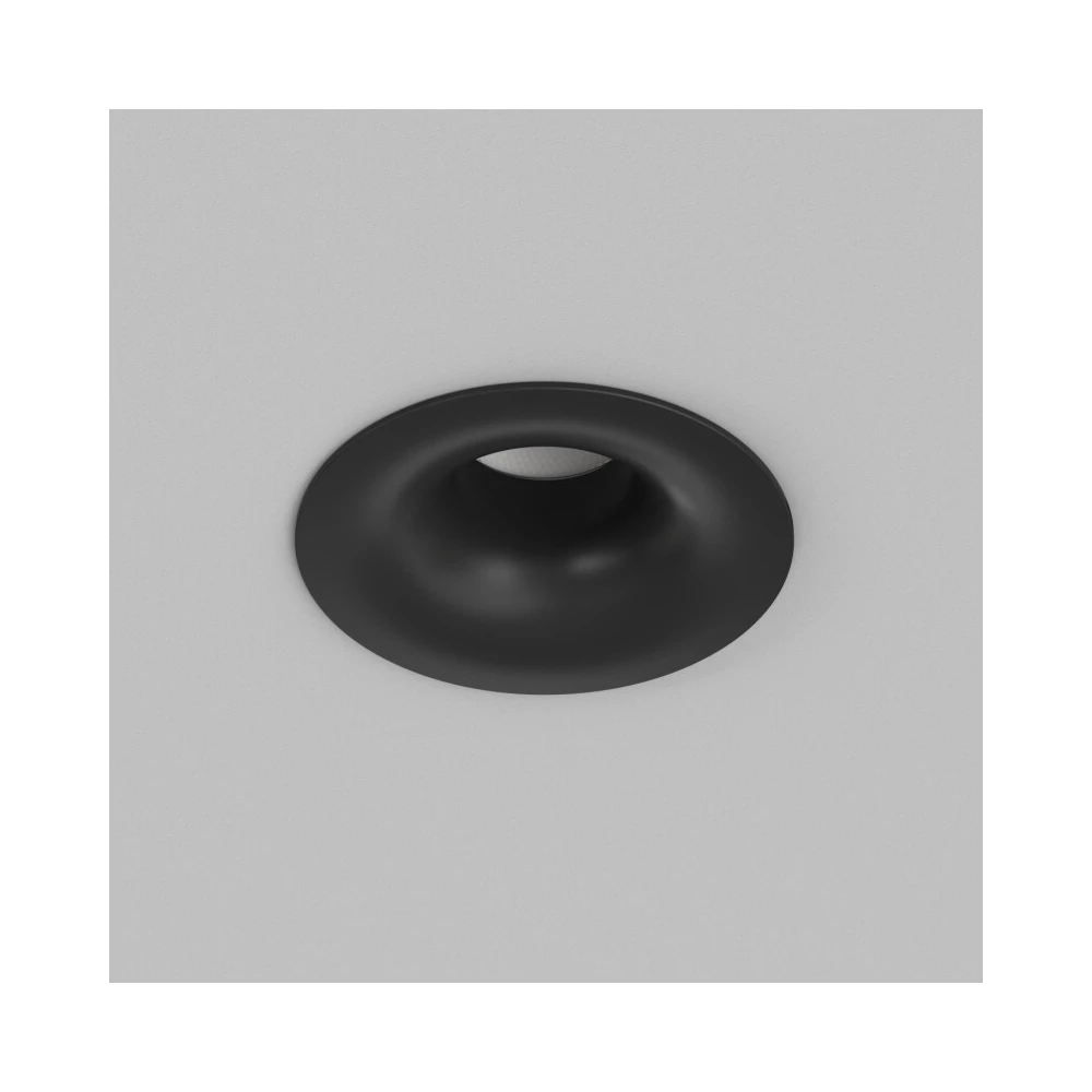 DK2430-BK Встраиваемый светильник SHINE GLOW 15Вт 3000-4000К IP20 черный матовый алюминий - Viokon.com