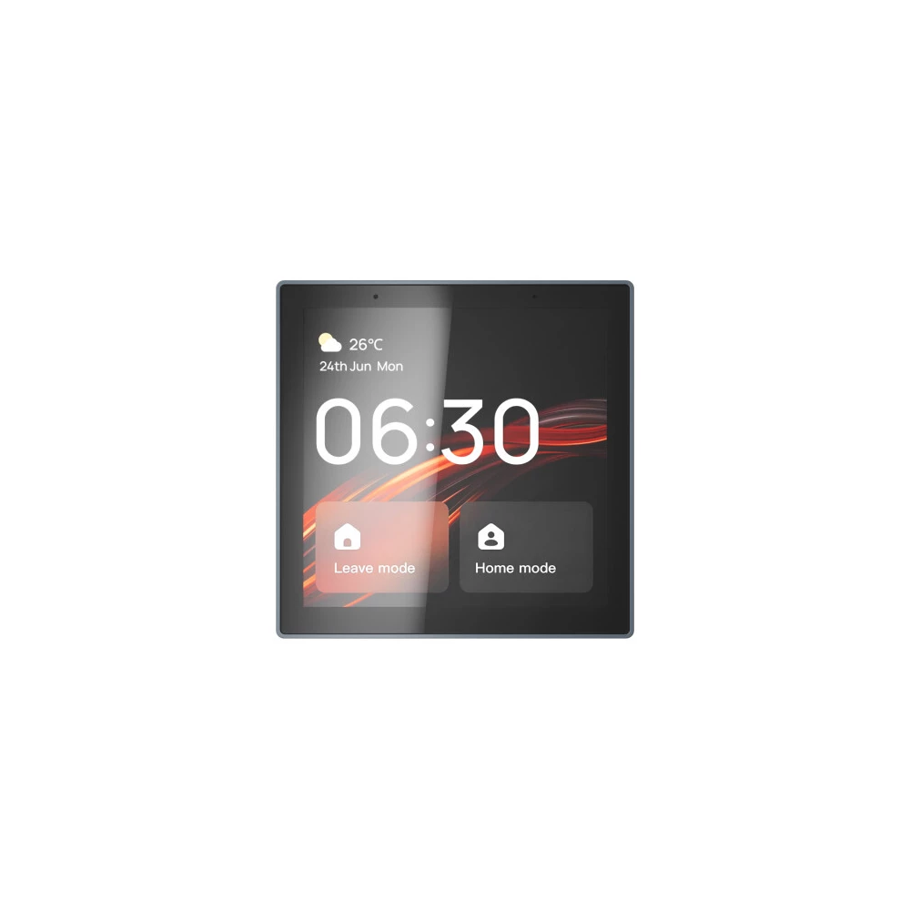 DK7405-BK Панель управления умным домом 4 Wi-Fi  Zigbee  Bluetooth Tuya  Smart Life алюминий  закалнное стекло цвет чрный - Viokon.com