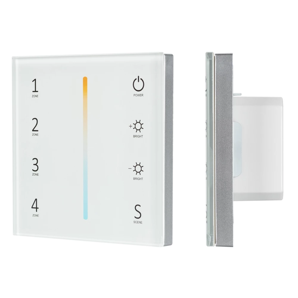 Панель Sens SMART-P38-MIX White (230V, 4 зоны, 2.4G) (Arlight, IP20 Пластик, 5 лет) 027118 - Viokon.com