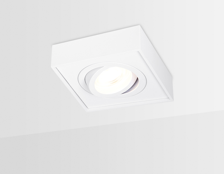 Точечный поворотный светильник MR16 TN154 WH белый GU5.3 96*96*50 - Viokon.com