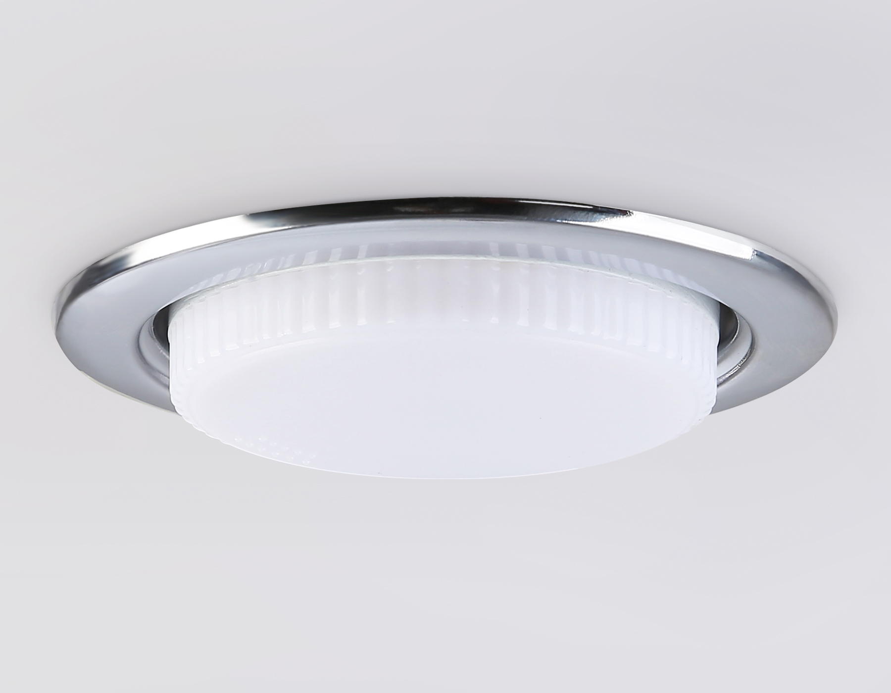 Светильник точечный встраиваемый со сменной лампой GX53 G10102 CH хром GX53 max 12W D106*38 - Viokon.com