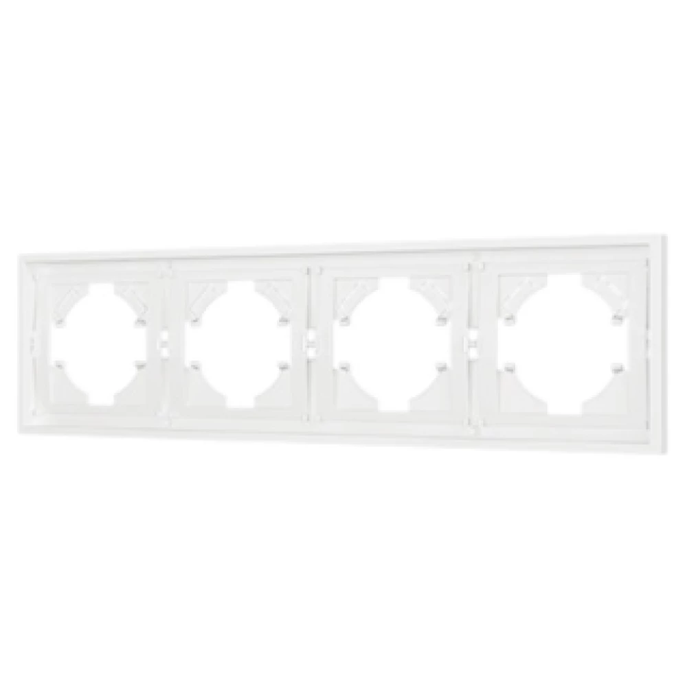 Рамка пластиковая FRM-TENDO-SFPL-4-WH (Arlight, Матовый белый) 054656 - Viokon.com