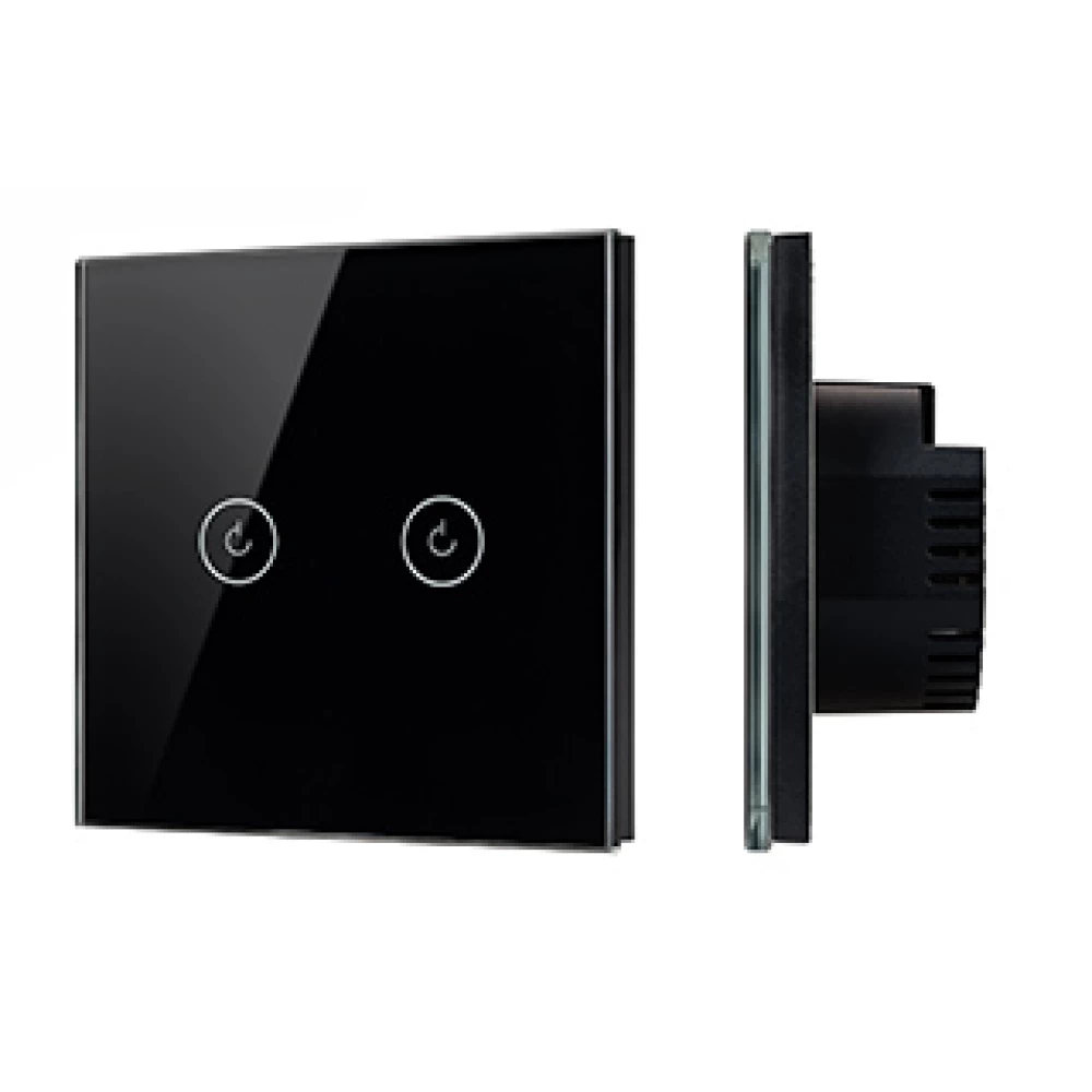 Выключатель сенсорный SWT-OMALI-S02-ZB-BK (250V, 10A, Zigbee) (Arlight, Стекло) 050040 - Viokon.com