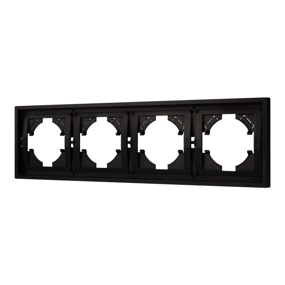 Рамка пластиковая FRM-TENDO-PL-4-BK (Arlight, Черный) 053848 - Viokon.com
