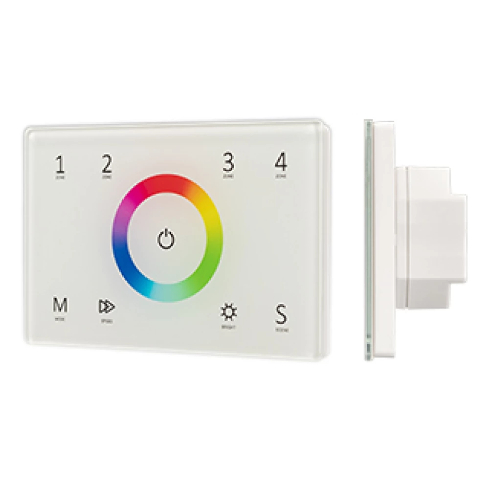 Панель Sens SMART-P83-RGB White (230V, 4 зоны, 2.4G) (Arlight, IP20 Пластик, 5 лет) 028402 - Viokon.com