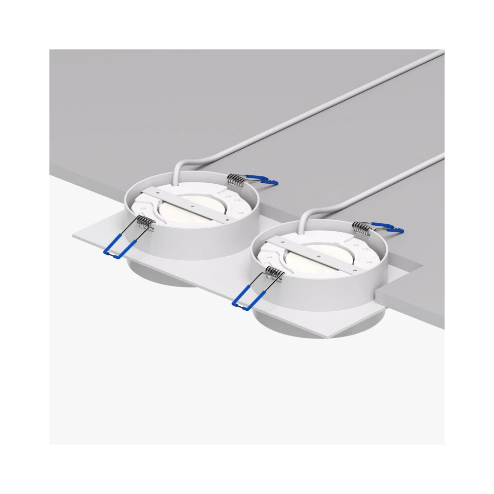 DK2092-WH Встраиваемый светильник FLAT IP 20 до 15 Вт GX53 LED белый алюминий - Viokon.com