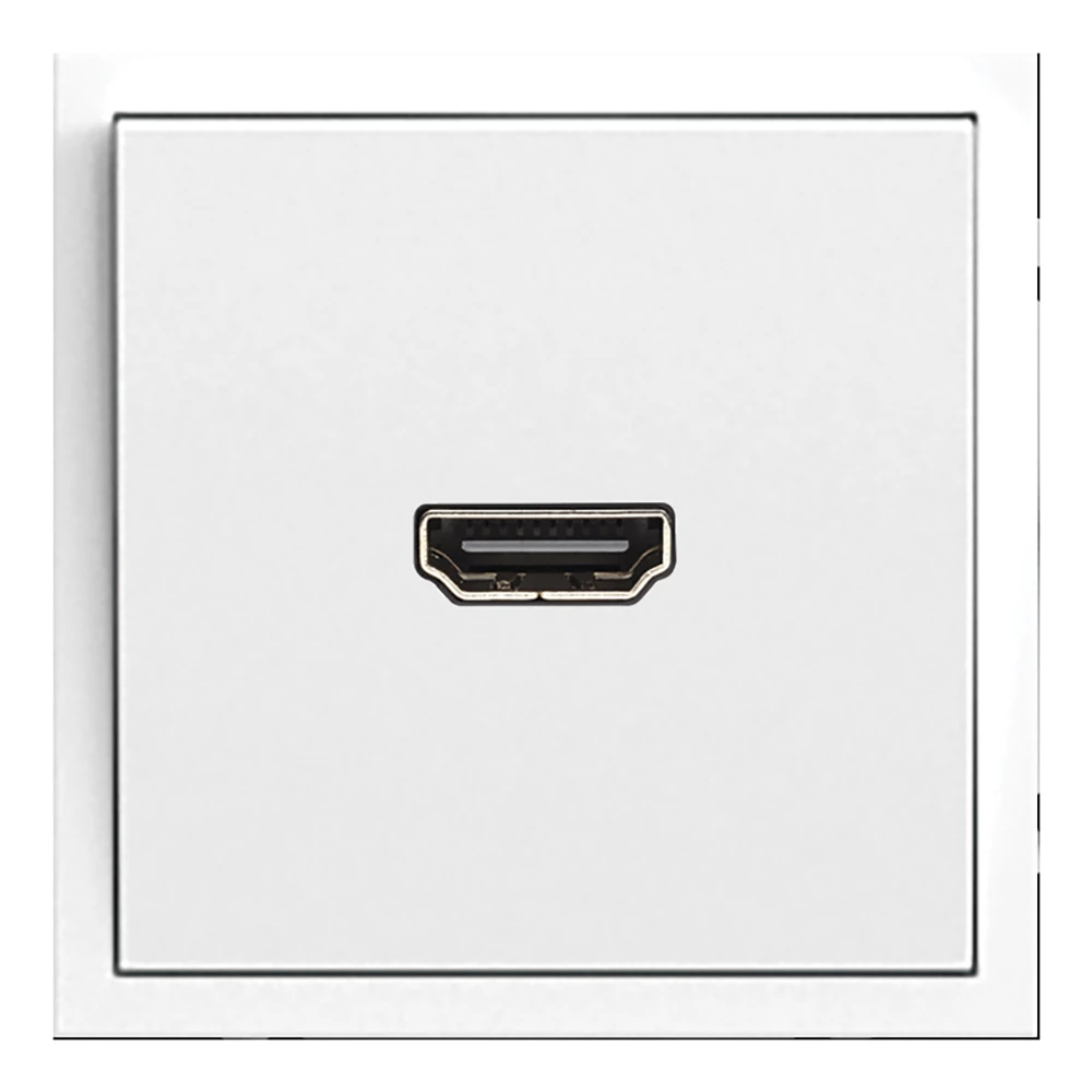 Розетка HDMI 2.0 Type A (механизм), STEKKER, серия Эмили, RST00-5118-01, белый фарфор, soft touch (50163) - Viokon.com