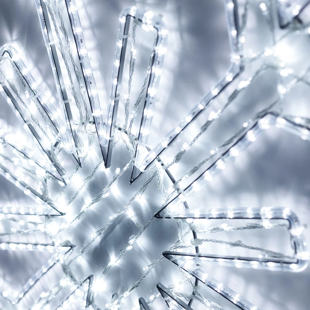 Фигура светодиодная ARD-SNOWFLAKE-M11-1250x1200-604LED White (230V, 36.5W) (Ardecoled, IP65, 1 год) 034260 - Viokon.com