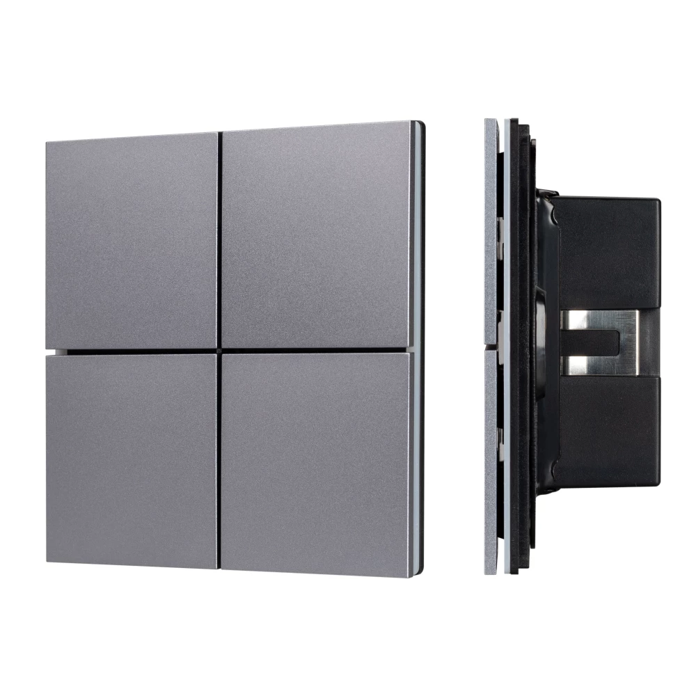 INTELLIGENT ARLIGHT Кнопочная панель KNX-304-23-IN Grey (BUS, Frameless) (IARL, IP20 Металл, 2 года) 038366 - Viokon.com