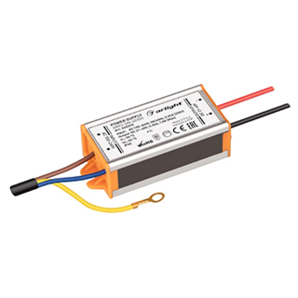 Блок питания ARPJ-SN-40350 (12W, 21-40V, 350mA) (Arlight, IP65 Металл, 3 года) 045398 - Viokon.com