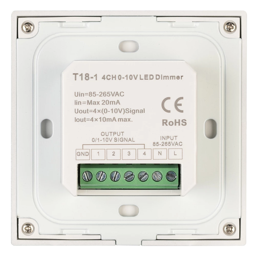 Панель SMART-P34-DIM-IN White (230V, 0-10V, Sens, 2.4G) (Arlight, IP20 Пластик, 5 лет) 027111 - Viokon.com