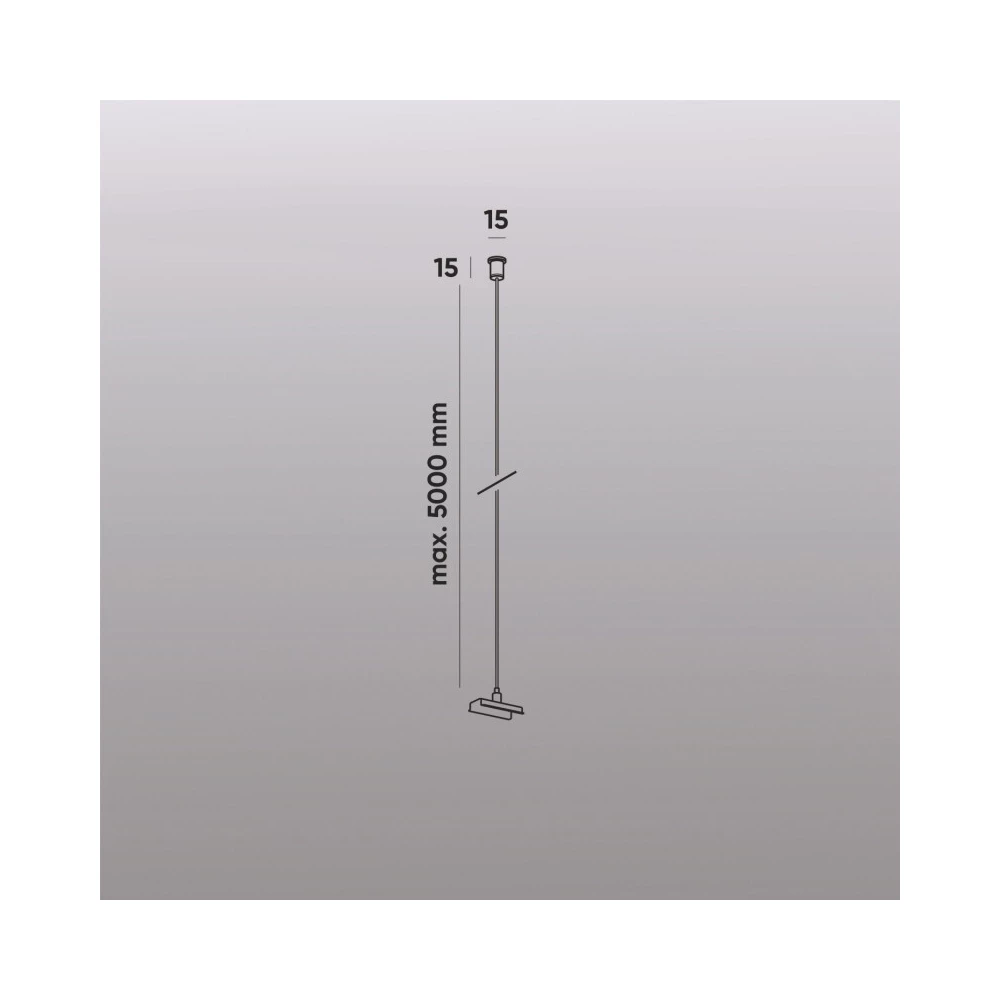 TR2127-BK Механический подвес для трека SMART BASE IP20 5м черный алюминий - Viokon.com