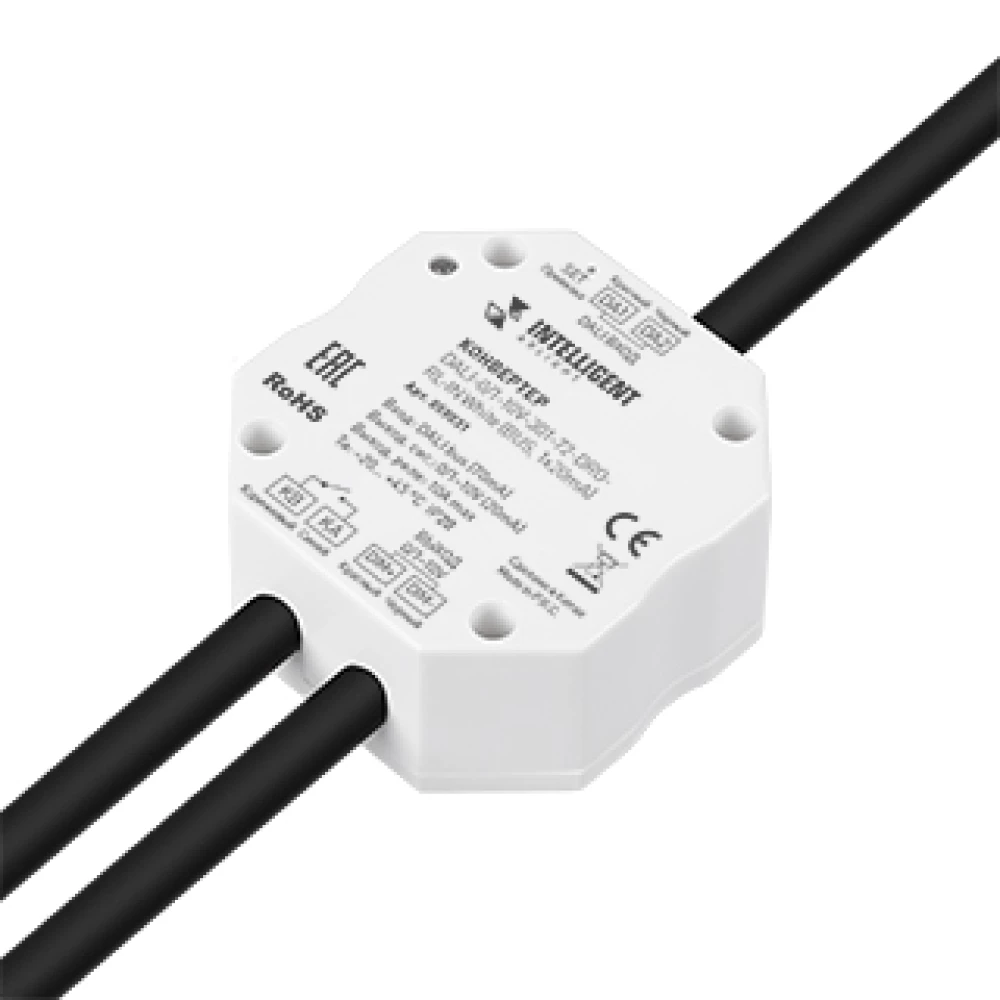 INTELLIGENT ARLIGHT Конвертер DALI-0/1-10V-301-72-DRO-RL-IN White (BUS, 1x20mA) (IARL, IP20 Пластик, 5 лет) 059031 - Viokon.com