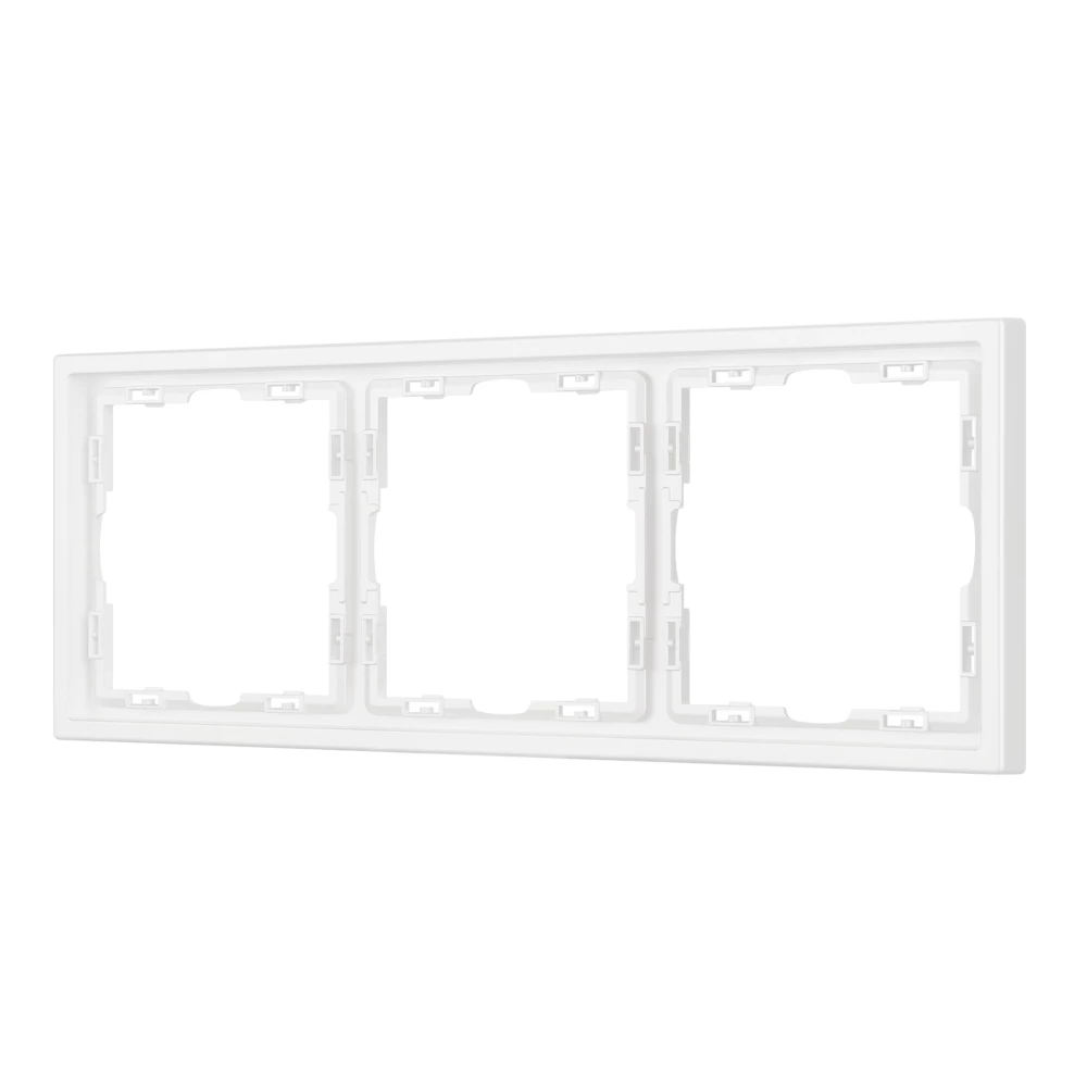 Рамка пластиковая FRM-NOBE-SFPL-3-WH (Arlight, Белый кварц) 054219 - Viokon.com