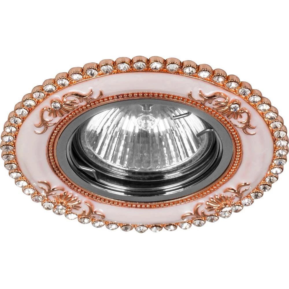Светильник встраиваемый Feron CD2054 потолочный MR16 G5.3 шампань-хром (28634) - Viokon.com