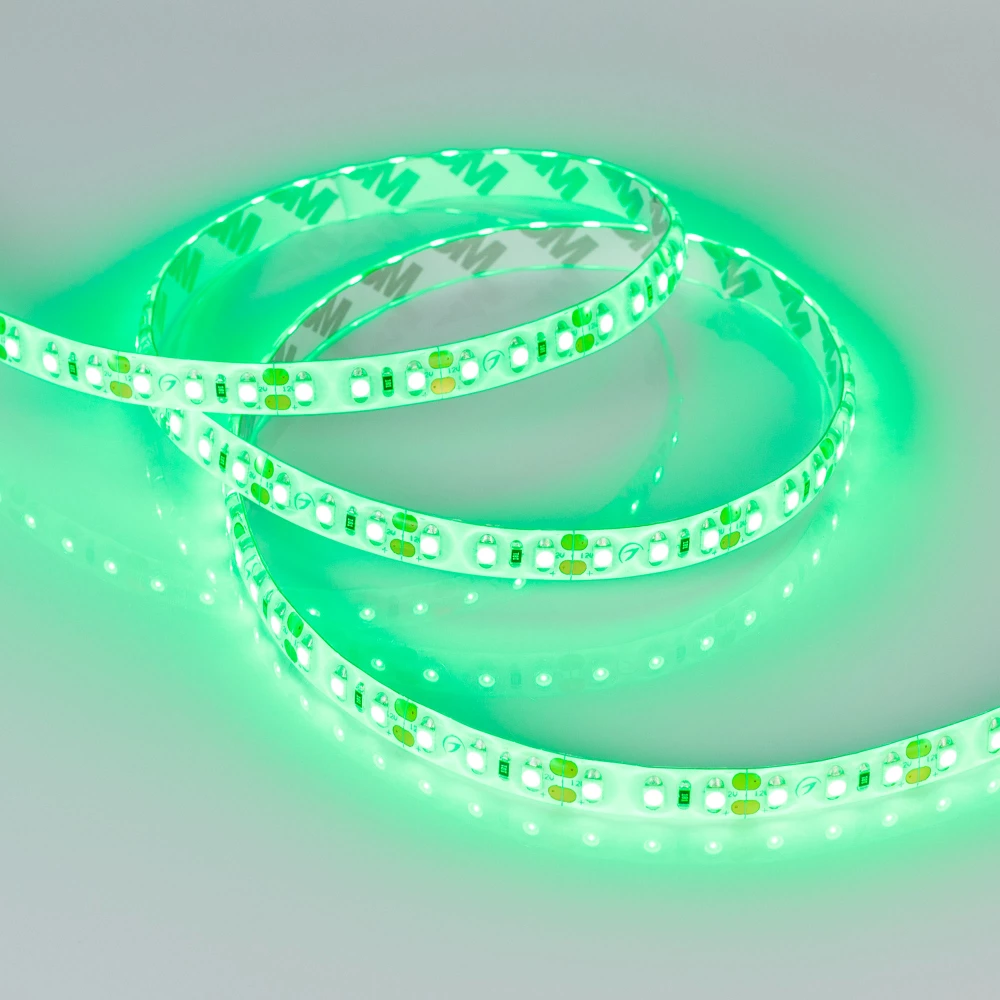 Лента RTW 2-5000SE 12V Green 2x (3528, 600 LED, LUX) (Arlight, 9.6 Вт/м, IP65) 014792(1) - Viokon.com