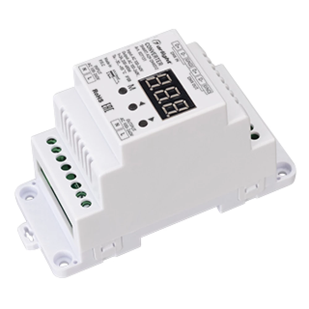 Конвертер SMART-K29-DMX512 (230V, 1x2A, TRIAC, DIN) (Arlight, IP20 Пластик, 5 лет) 027131 - Viokon.com