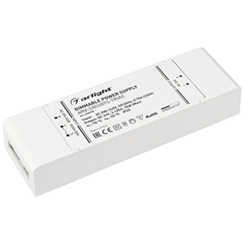 Блок питания ARV-SN24075-TRIAC (24V, 3.125A, 75W) (Arlight, IP20 Пластик, 3 года) 030935 - Viokon.com