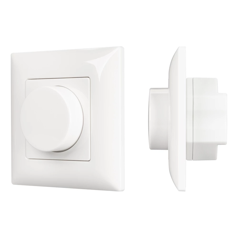 Панель SMART-P14-DIM-P-IN White (230V, 1.5A, 0/1-10V, Rotary, 2.4G) (Arlight, IP20 Пластик, 5 лет) 033010 - Viokon.com