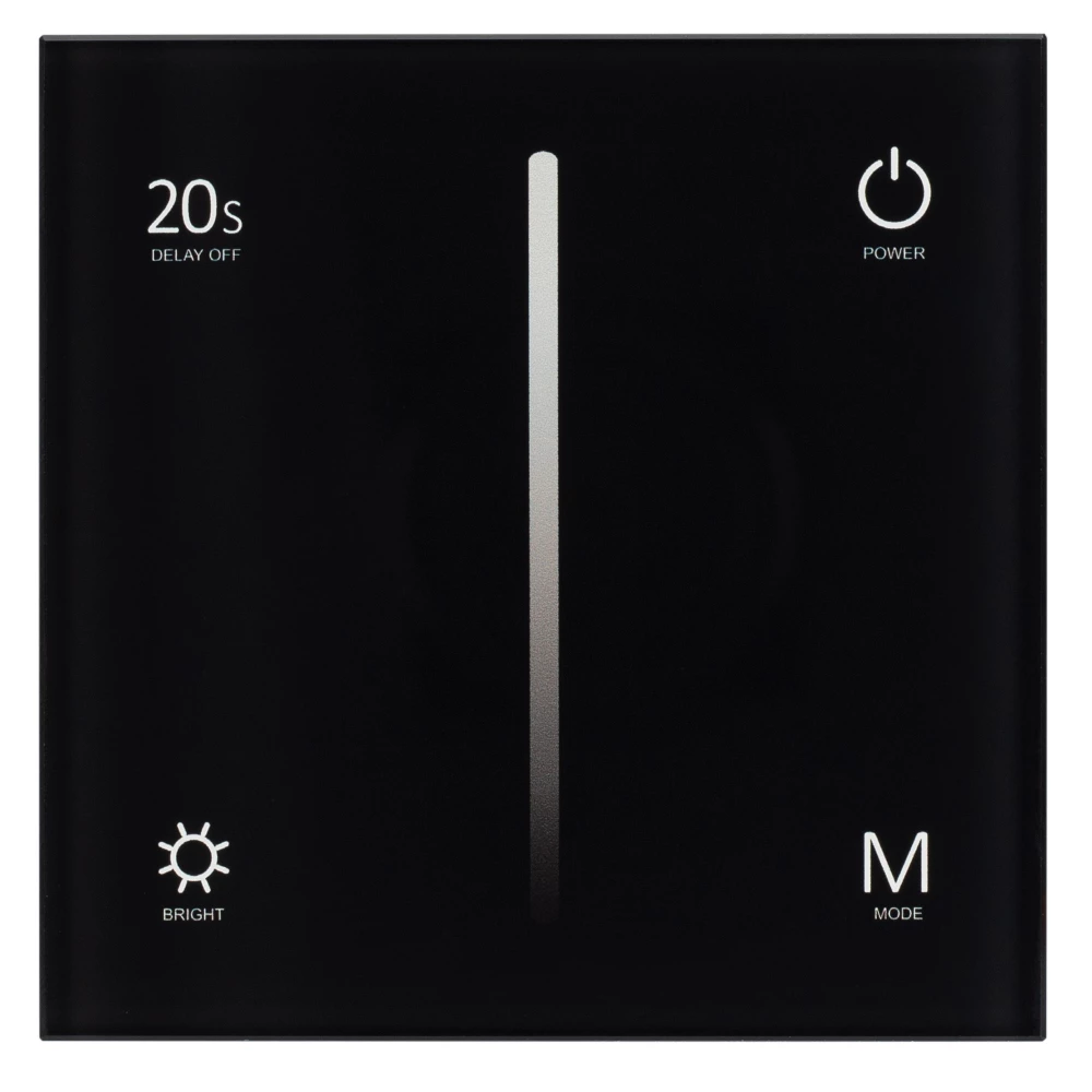 Панель SMART-P35-DIM-IN Black (230V, 0-10V, Sens, 2.4G) (Arlight, IP20 Пластик, 5 лет) 028113 - Viokon.com