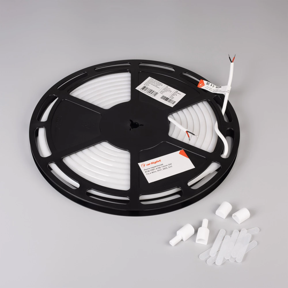 Лента герметичная RTW-PWT-A180-13mm 24V White6000 (14.4 W/m, IP67, 2835, 5m) (Arlight, 14.4 Вт/м, IP67) 024293(2) - Viokon.com