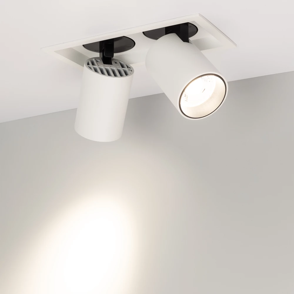Светильник LTD-PULL-S110x210-2x10W Day4000 (WH, 24 deg, 230V) (Arlight, IP20 Металл, 5 лет) 031361 - Viokon.com