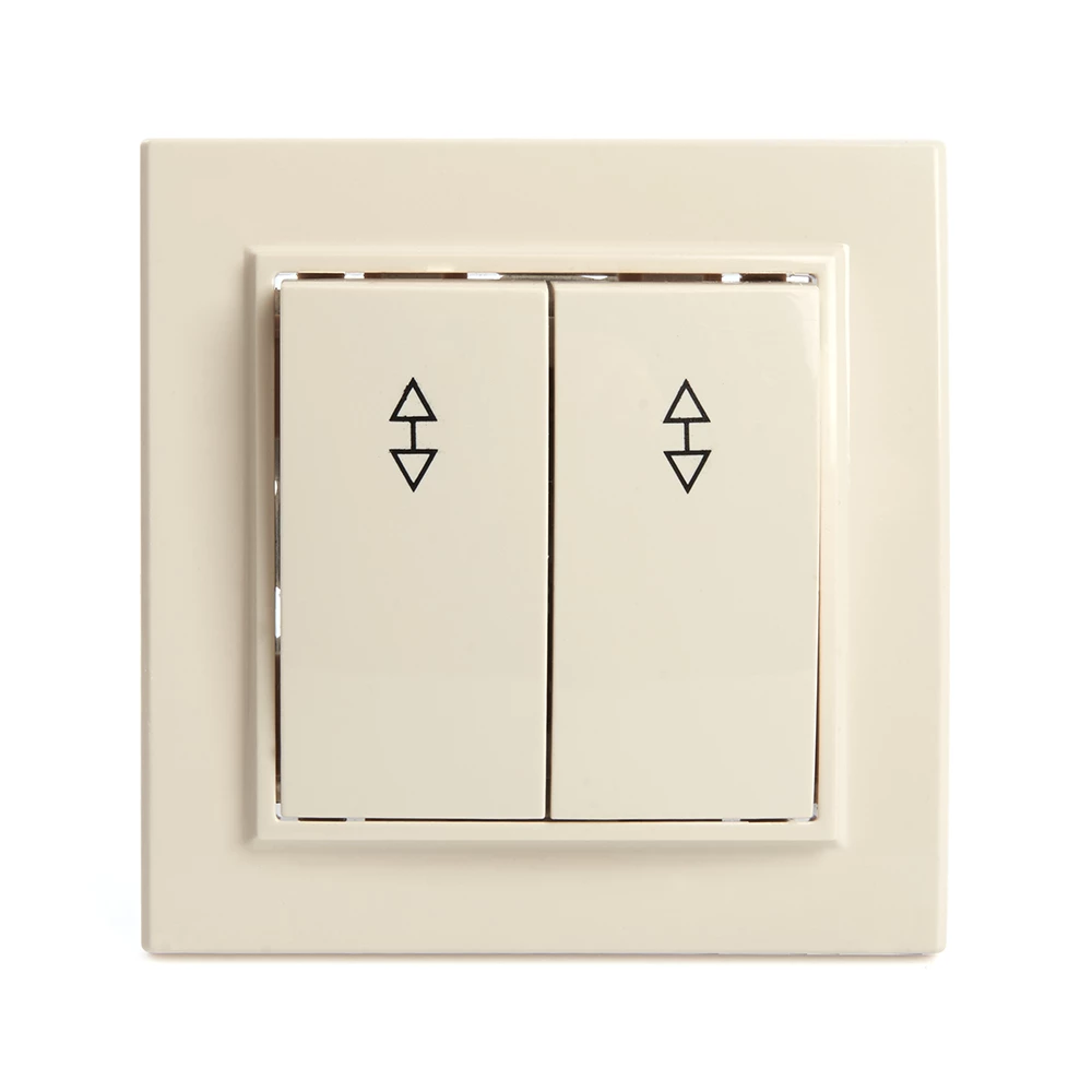 Переключатель 2-клавишный STEKKER  PSW10-9008-02, 250В, 10А, серия Эрна, слоновая кость (39920) - Viokon.com